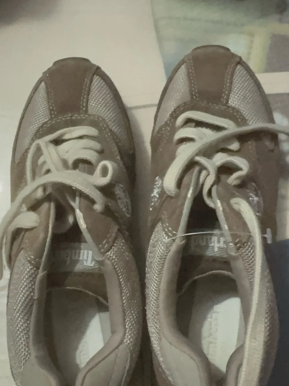 Boys Neutrals Tan Athletic Sneakers